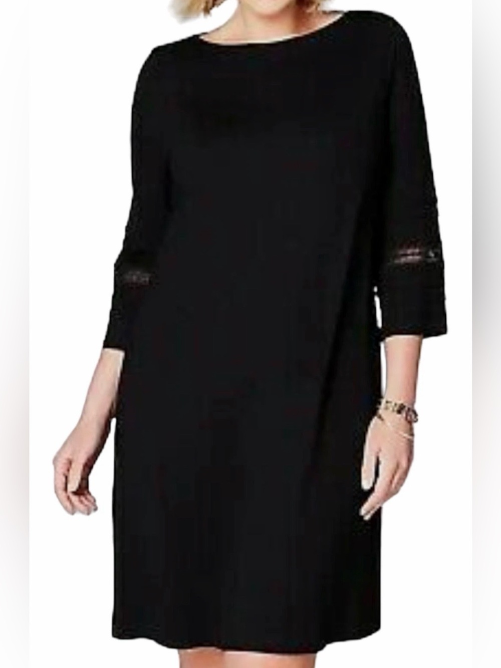 J Jill Dress with Lace Sleeve Detail
